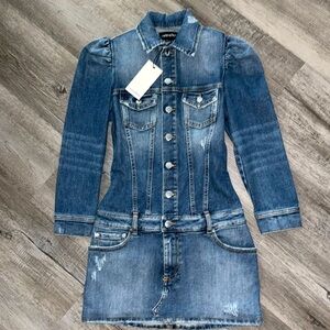 Retrofete denim mini dress